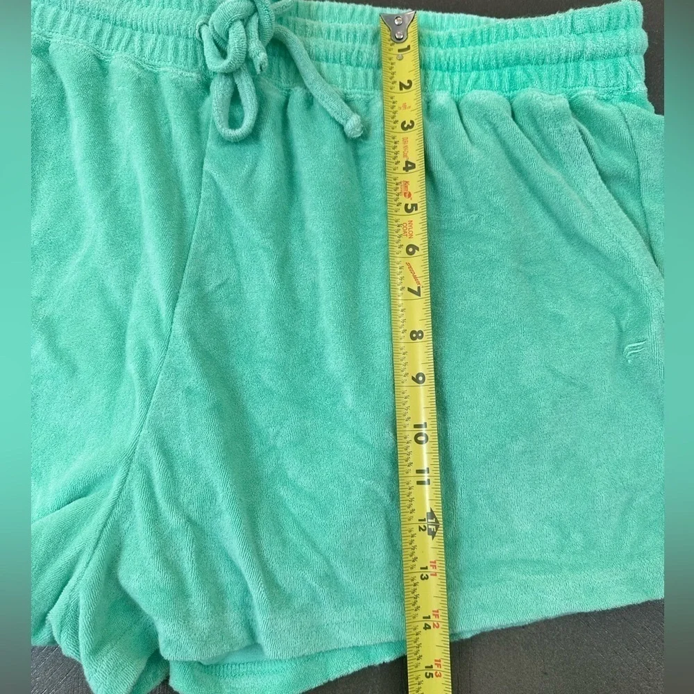 Fabletics Mint Green Terry Cloth Pull-On Casual Beach Lounge Athletic Sh… - Picture 9 of 11